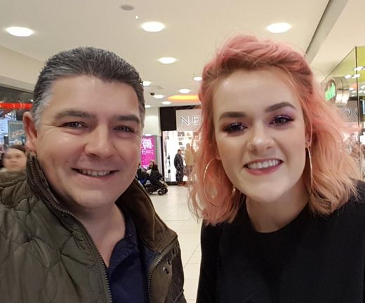 Magician Darren Brand with Grace Davies