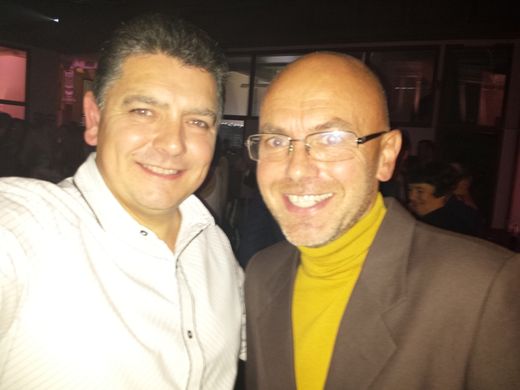 Magician Darren Brand with Wayne Hemingway